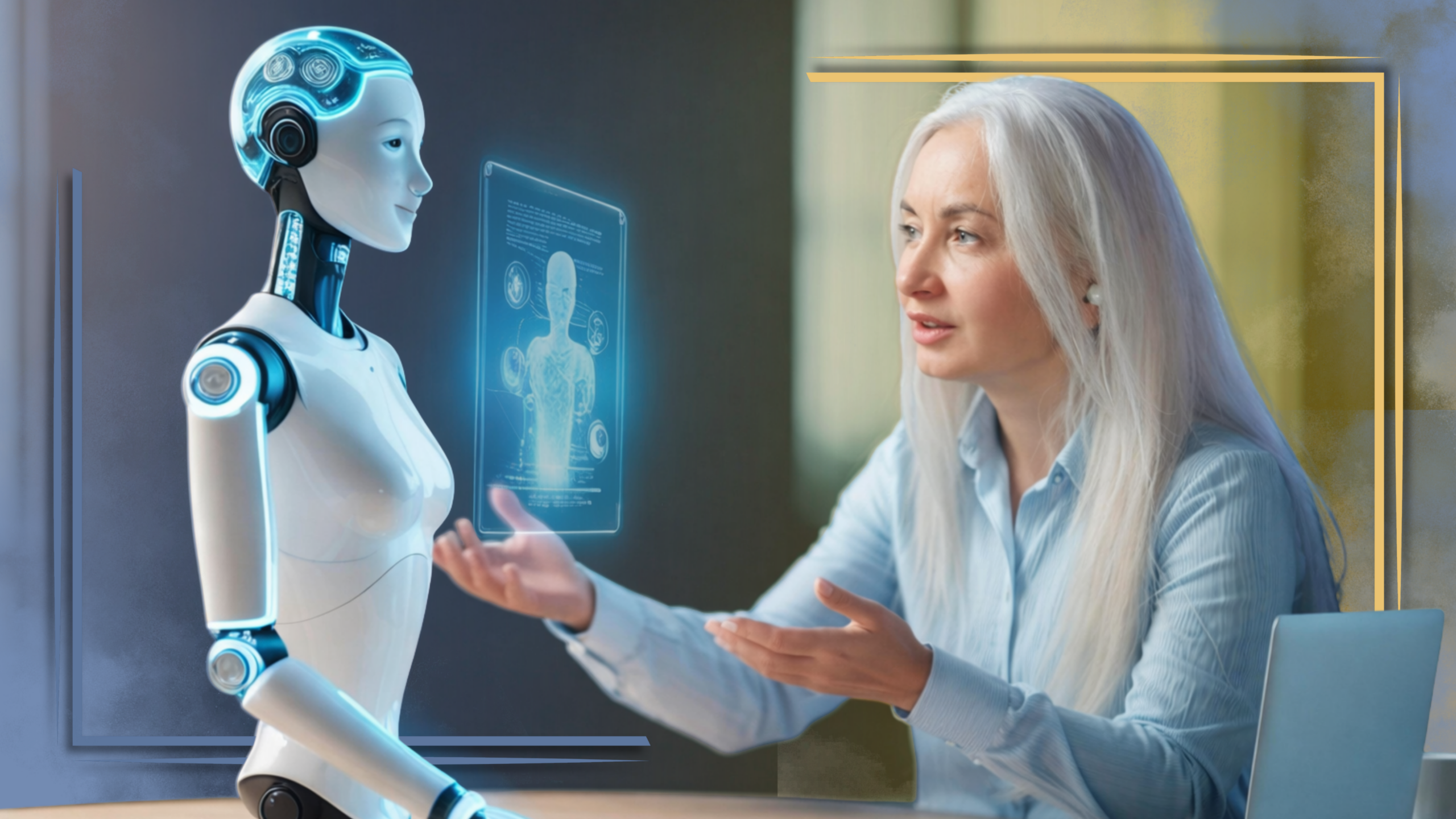 Marzena Pawłowska rozmawia z robotem